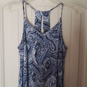 Jersey knit hi-lo dress